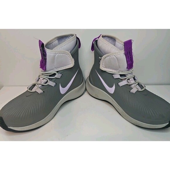 Nike Binzie Waterproof Rain Boots Sneakers Youth Size 13C Gray Purple BQ5381-003 - Picture 5 of 7
